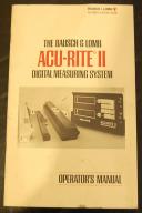 Acu-Rite-ACU-RITE II Digital Readout DRO Operators Manual-II-01